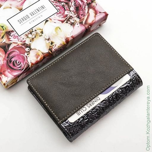 Женская кожаная визитница Sergio Valentini СВ 8128-491/2  фото 6