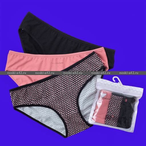 Цена за 3 шт. Трусы женские DOMINANT Турция большие размеры высокая посадка Неделька - 3 шт. арт. 55000-409 2XL (50)  фото 2