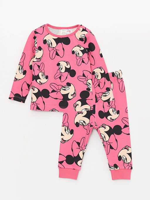 Bisiklet Yaka Uzun Kollu K?z Bebek Pijama Tak?m?