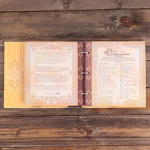Родословная книга с рамкой под фото Семейная летопись, 22,5 х 23,7 см - Семейные традиции фото 13