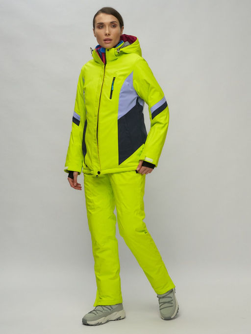 Горнолыжный костюм женский салатового цвета 02201Sl - Chunmai фото 2