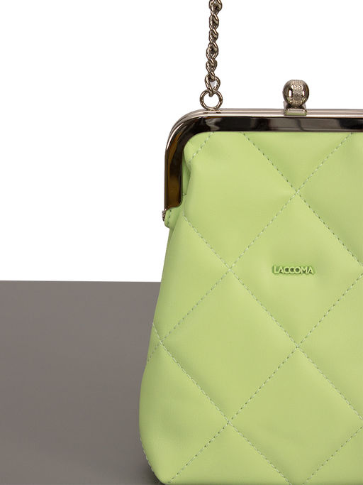 LACCOMA сумка Китти-Ф826-мятный эко кожа хлопок  фото 3