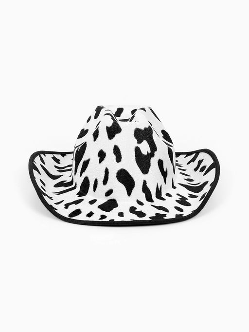 Карнавальная шляпа пятнистая чёрно-белая р-р 56-58
