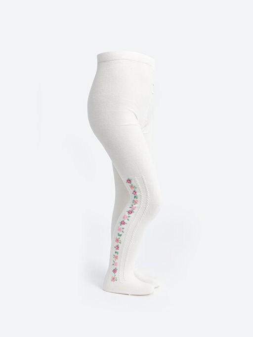 Desenli K?z ?ocuk K?lotlu ?orap 2li