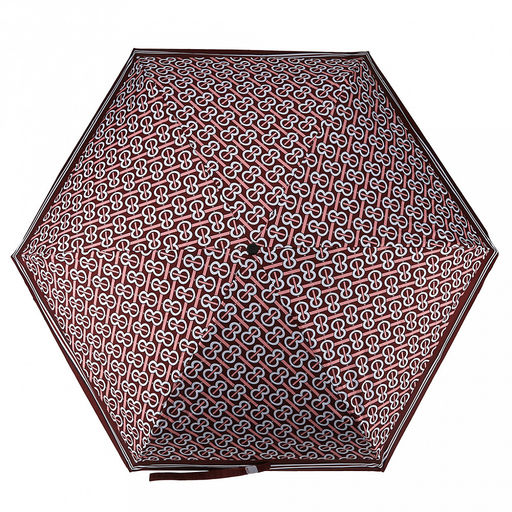 Зонт-мини механический Орнамент ткань эпонж (полиэстер) + черное УФ-покрытие, 6 лучей, д/купола 90см, 5 сложений, 17см в сложенном виде, механизм против ветра, пластмассовая ручка, цвет терракотовый, 225гр (Китай) - Домашняя Мода фото 4