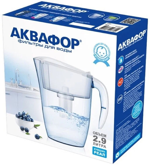 Фильтр Аквафор-Кувшин Реал кувшин 2,4л/2,9л - Полимербыт фото 3