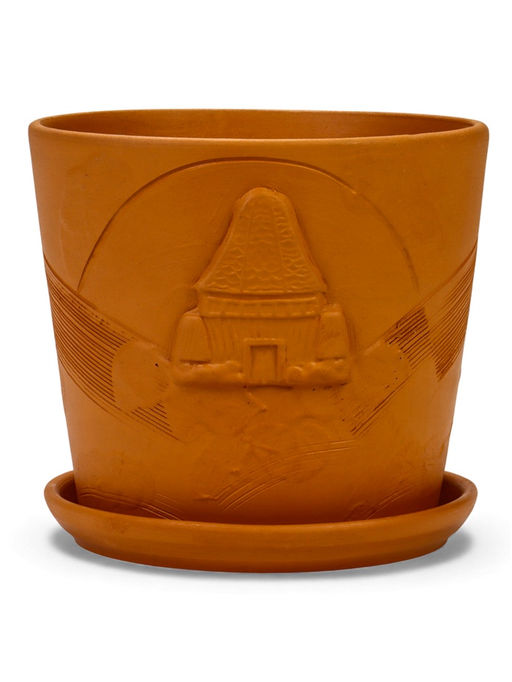 Горшок цветочный с поддоном 2,6 л, d18/h16 см терр-т керамика, "Голландия" (М)