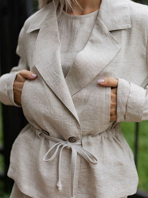 Жакет женский лён 57%,вискоза 43%