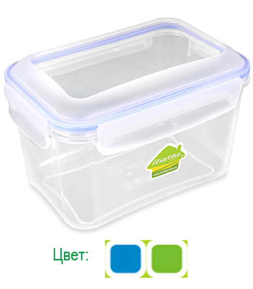 Контейнер герметичный "Спессо" 1,8л прямоугольный С231-01-КОЛ
