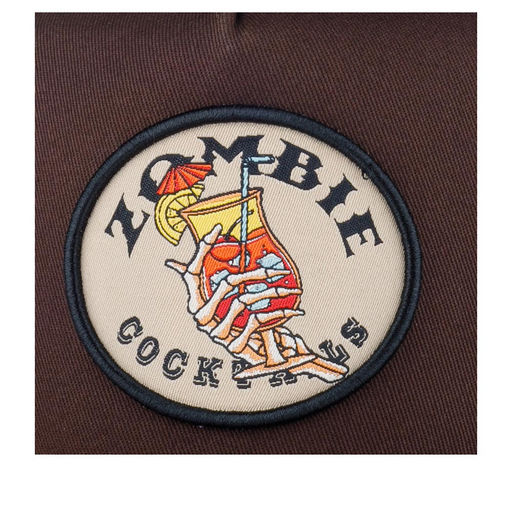 Бейсболка DJINNS арт. HFT Food Zombie (коричневый / красный)