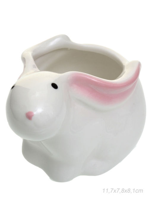 Кашпо 11,7х7,8х8,1 Кролик / XN04 /уп 72/ - Галеонтрейд фото 2