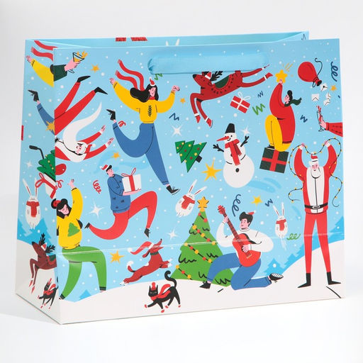 Пакет ламинированный горизонтальный Веселье, ML 27 23 11,5 см - Дарите счастье фото 3