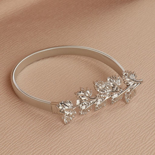 Подхват для штор Ветвь, 8 2,5 см, 23,5 см, цвет серебряный - Арт узор фото 2