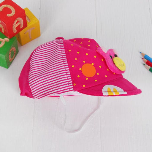 Цена за 12 шт. Кепка детская «Мишка», р-р. 52-54 см, цвета МИКС