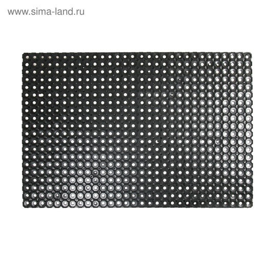 Коврик ячеистый грязесборный, 80×120×1.6 см, чёрный