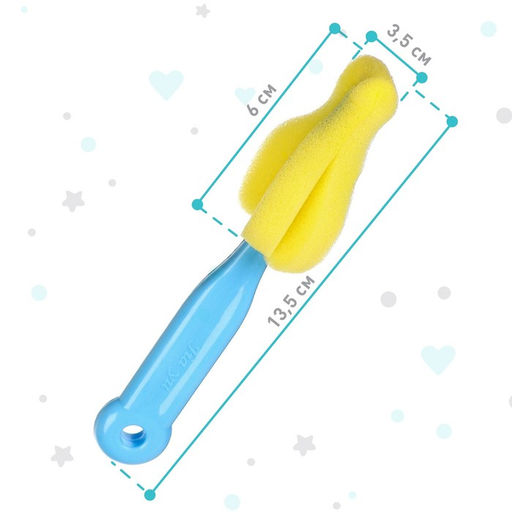 Ёршик для мытья бутылочек и сосок Крошка Я, МИКС