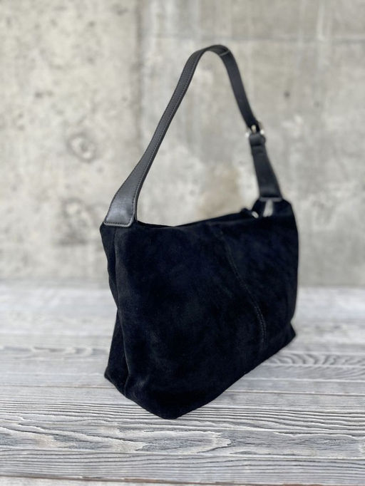 Женская замшевая сумка 8128-8 Черный - Sergio valentini фото 3