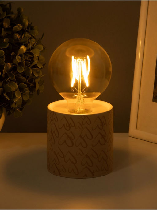 Светильник Цилиндр большие сердца LED 2хАА 8.5?8.5?17 см