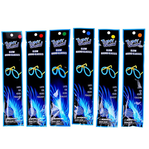 Неоновая палочка «Очки», цвета МИКС