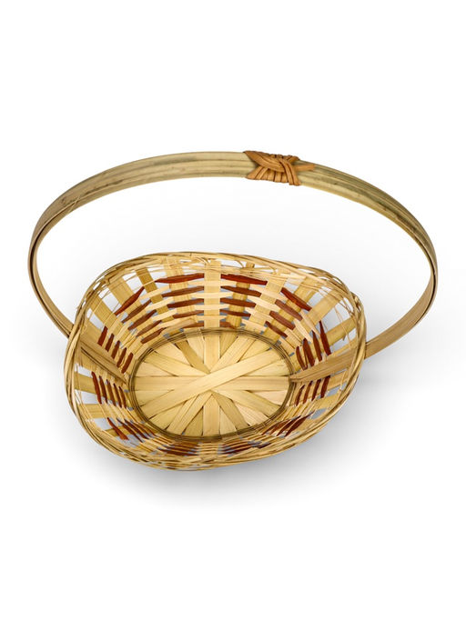 Корзина плетёная для хранения «Ладья», 24×17×8 см, бамбук