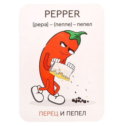 Развивающий набор «Мнемокарточки. Английский язык», 3+