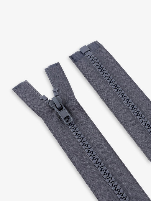 Цена за 10 шт. Молния «Трактор», №5, разъёмная, замок автомат, 80 см, тёмно-серая