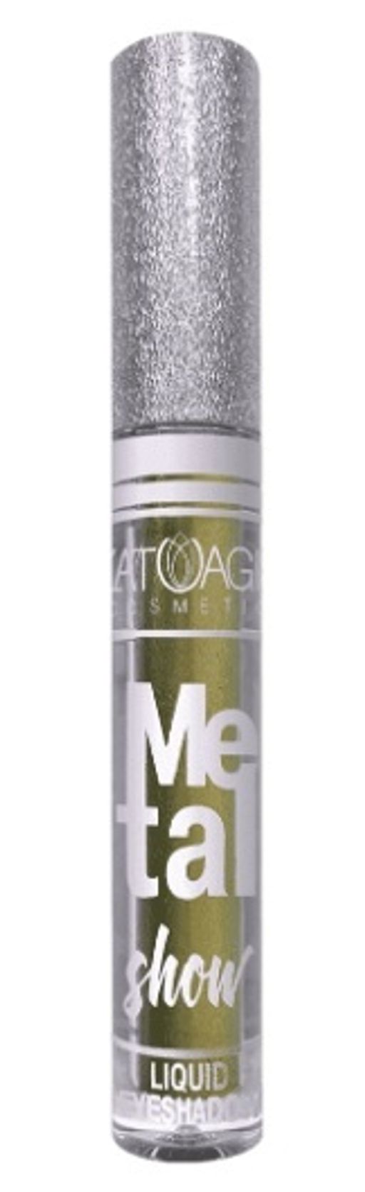 Latuage Тени для век жидкие "Metal show" №717 оливковый