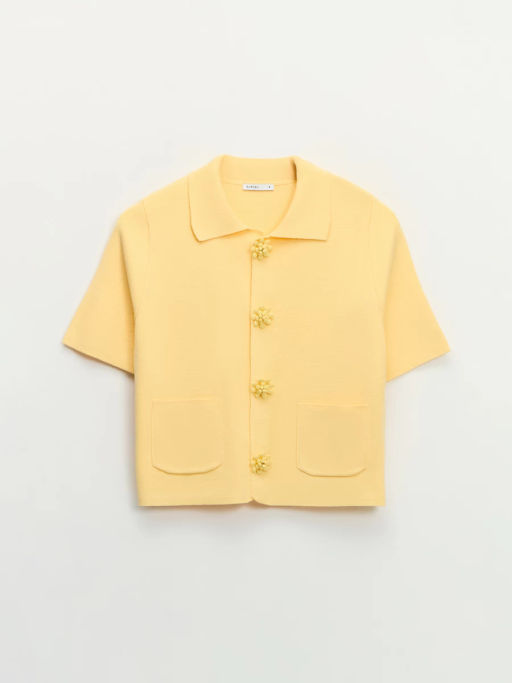 Кардиган из вискозы с декоративными пуговицами / Zarina