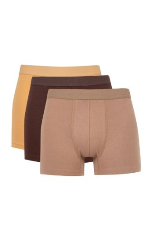 Erkek Basic Duz 3lu Boxer