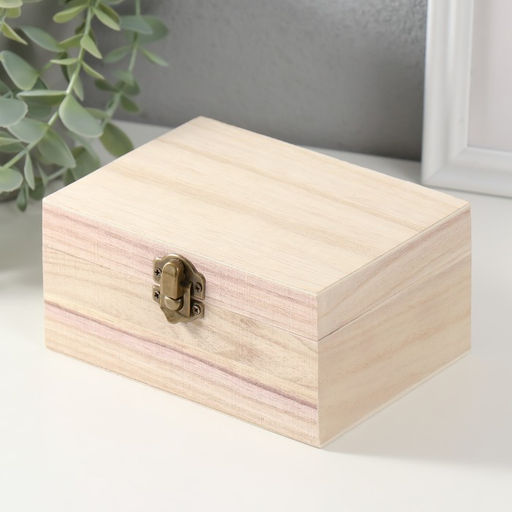 Шкатулка для росписи дерево «Прямоугольная», для творчества, декора, 14×7×10.5 см