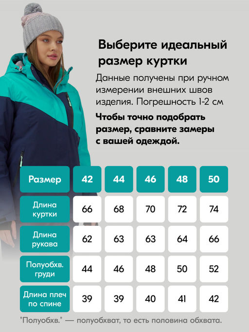 Горнолыжный костюм женский зимний бирюзового цвета 0707Br - Chunmai фото 5