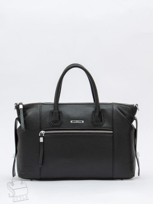 Сумка женская кожаная 1061C black Polina&Eiterou
