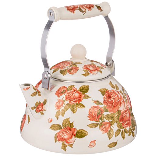 ЧАЙНИК AGNESS ЭМАЛИРОВАННЫЙ, 3,0 Л, СЕРИЯ КОРЕЙСКАЯ РОЗА  фото 3