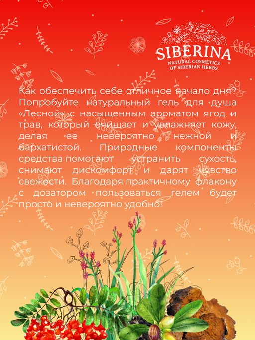 Гель для душа Лесной - Siberina фото 12