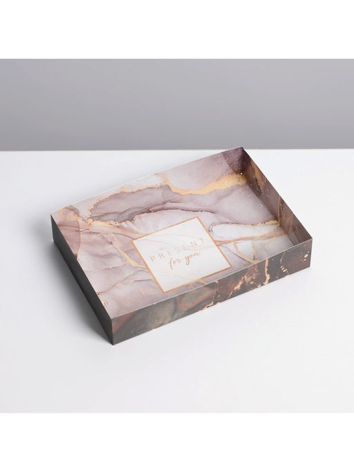 Цена за 5 шт. Коробка кондитерская Present, 18×12×3.5 см