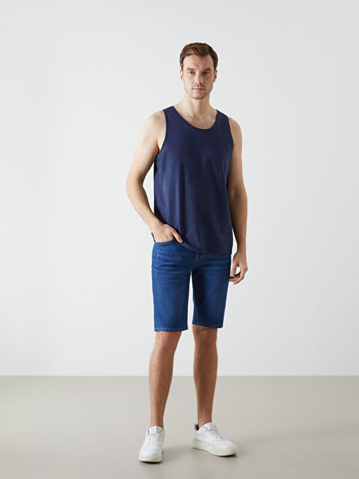 Bisiklet Yaka Erkek Kolsuz Ti??rt