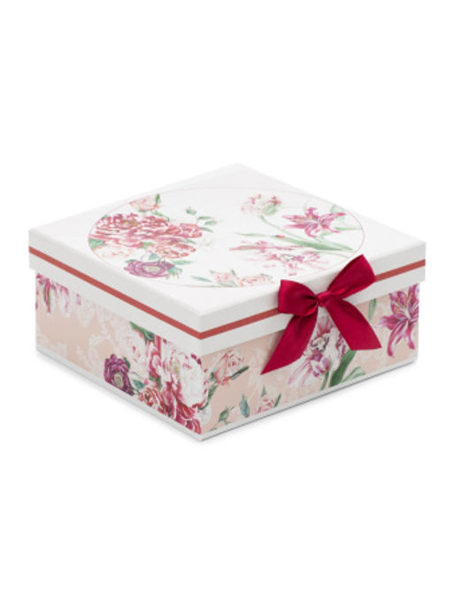 Кружка RED BLOSSOM 330мл с ложечкой и подставкой - SIJ фото 2