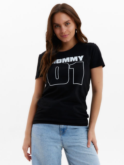 Футболка женская KAFTAN Sport Family, чёрный, р. 50