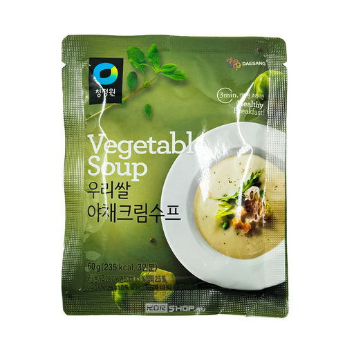 Крем-суп овощной на основе рисовой муки Vegetable Soup Daesang, Корея, 60 г Акция