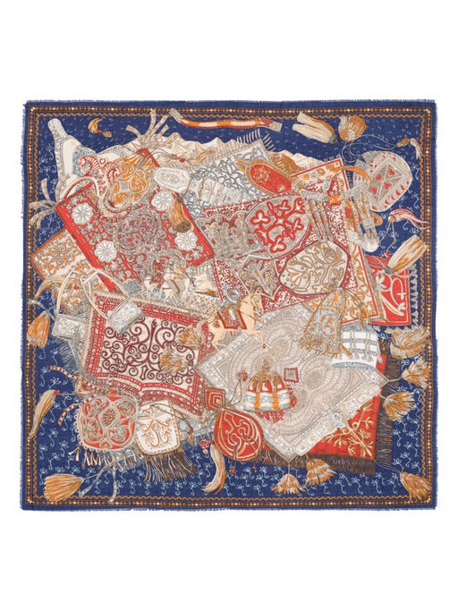 Платок жен. виск+шерсть 130х130 LSZ33-630-12