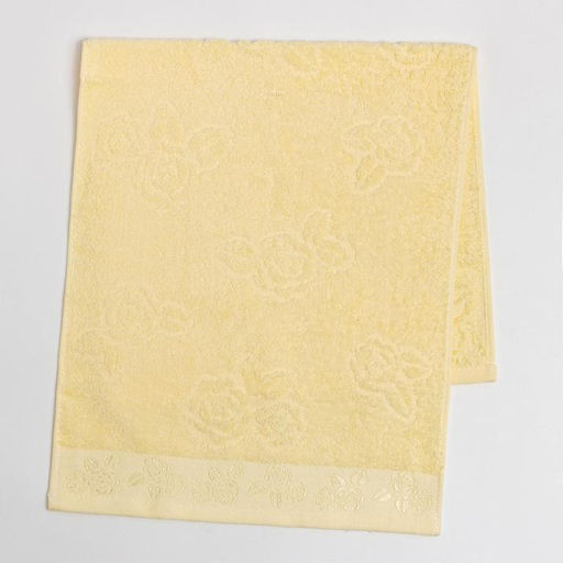 Полотенце махровое Этель Цветочные мотивы цв.желтый, 34*72 см, 350 гр/м2, 100% хлопок  фото 3