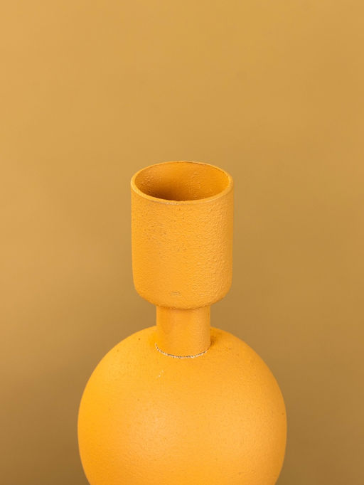 Подсвечник на 1 свечу «Песок», с 2 сферами, 8.5×8.5×18± 1 см