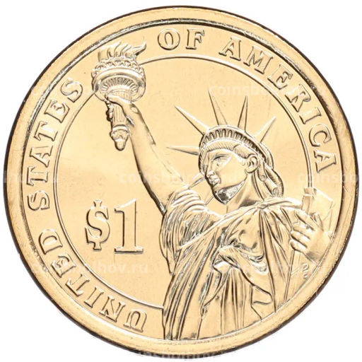 Монета 1 доллар 2020 года (D) США 41-й президент США Джордж Герберт Уокер Буш