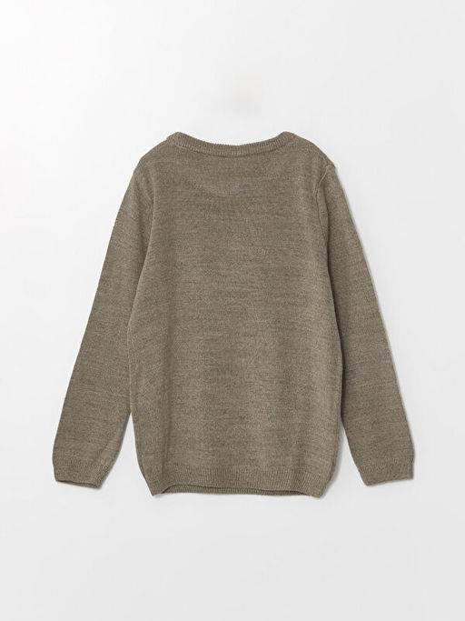 Bisiklet Yaka Basic Uzun Kollu K?z ?ocuk Triko Kazak - Waikiki фото 3