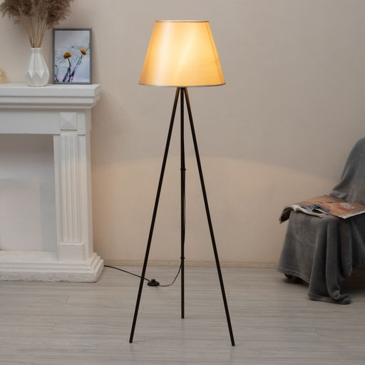 Торшер напольный BayerLux «Лаут», 1×15 Вт, Е27, шоколад/шампань