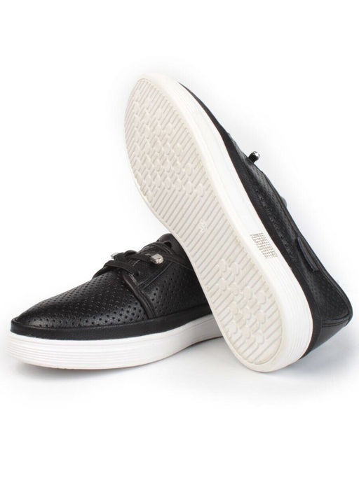 03-A5657 BLACK Полуботинки женские (натуральная кожа)