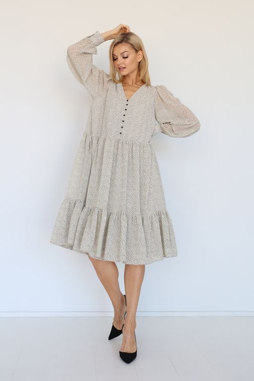 Платье из шифона на подкладке - Looklikecat фото 2