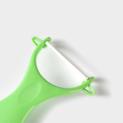 Набор кухонный на подставке Доляна, 5 предметов: ножи 7,5 см, 10,5 см, 12,5 см, 15 см, овощечистка, цвет зелёный  фото 5