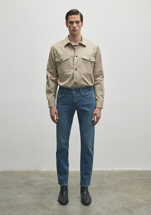 Martin Mavi Black Puslu Ac?k Mavi Jean Pantolon  фото 2