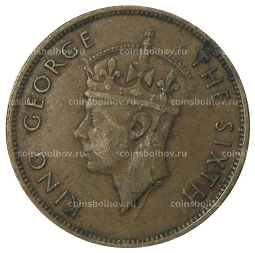 Монета 1 цент 1951 года Британский Гондурас